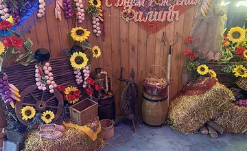 Русская фотозона на празднике