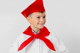 Костюм пионера (пилотка+галстук)