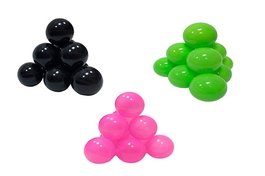 Шарики (черные, лаймовые, розовые)