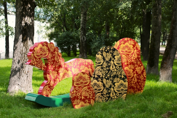 Фотозона в русском стиле