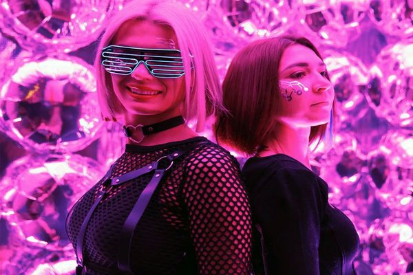 Фотозона из фольгированных шаров