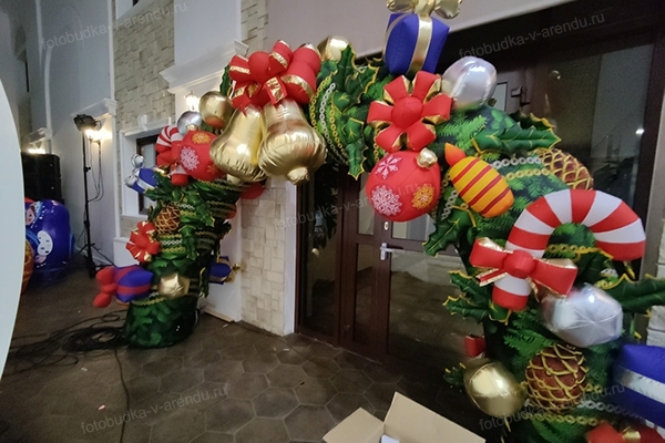 снеговик надувной