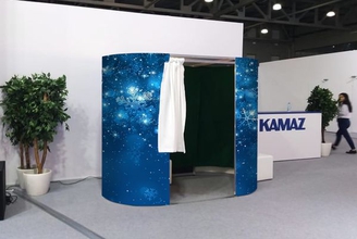 Фотобудка овальная Новогодняя