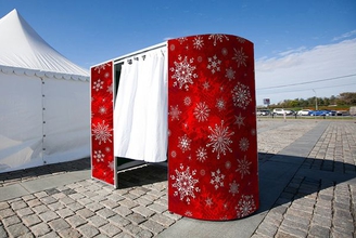 Фотобудка овальная Новогодняя