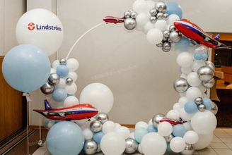 Фотозона на День российской почты из шаров