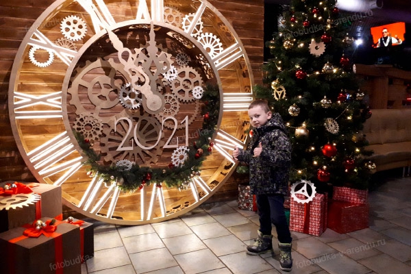 новогодние часы для фото