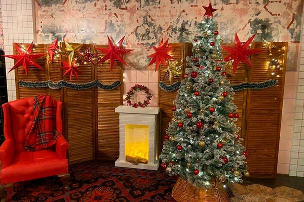 Фотозона Новогоднее ретро