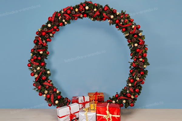 Фотозона новогодняя круглая