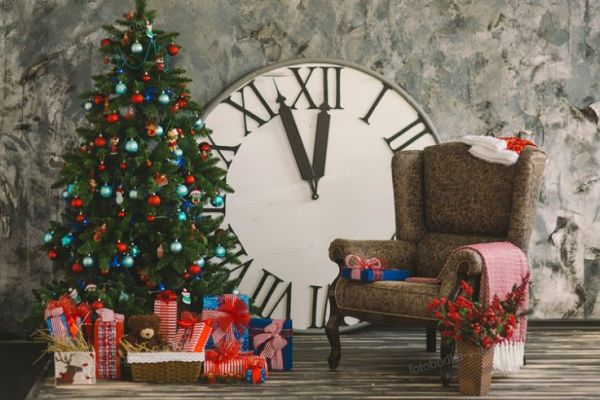 Новогодняя фотозона с часами