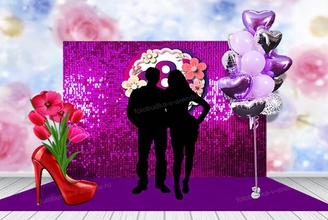 Пайетки на 8 марта