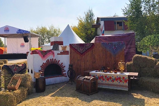 Фотозона в Русском стиле