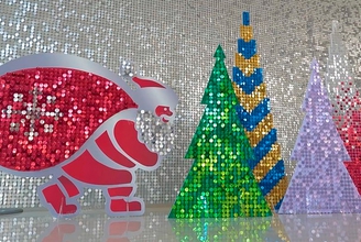 Пайеточные елки