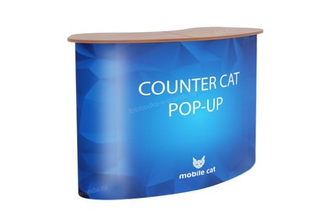 Стойка ресепшен овальная