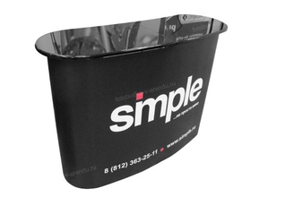 Стойка ресепшен овальная