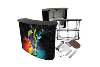 Стойка ресепшен овальная