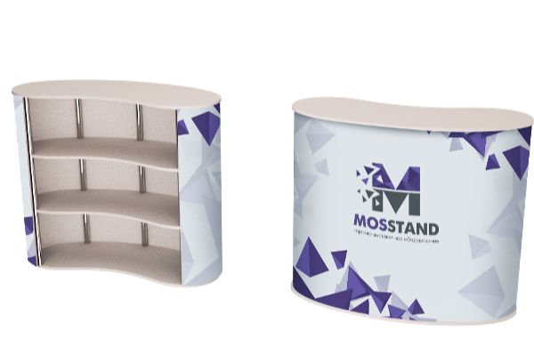 Стойка ресепшен овальная