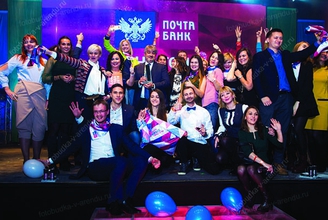 Светодиодная фотозона на День российской почты