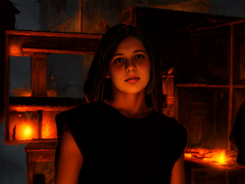 Нейро Художник Хэллоуин