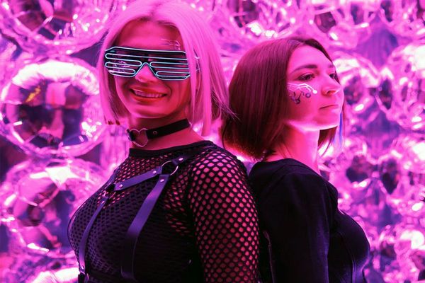 Фотозона из фольгированных шаров