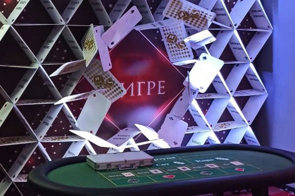 Фотозона казино 3D