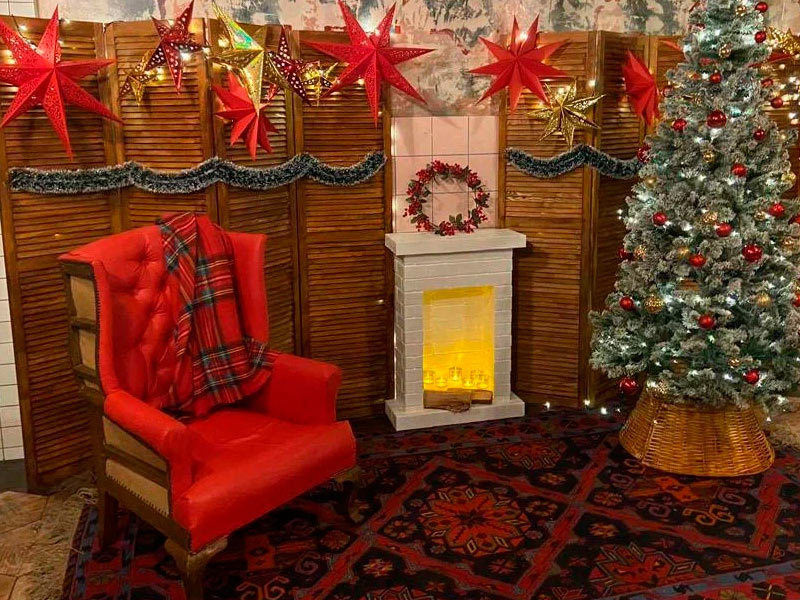 Фотозона Новогоднее ретро