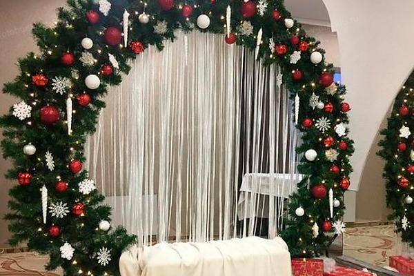 Фотозона новогодняя круглая