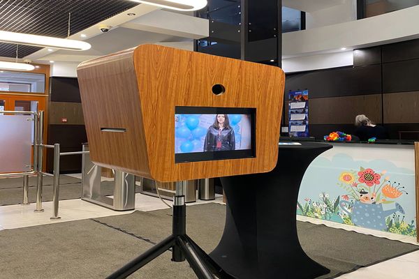 Новогодняя фотобудка ретро