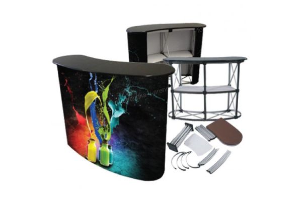 Стойка ресепшен овальная